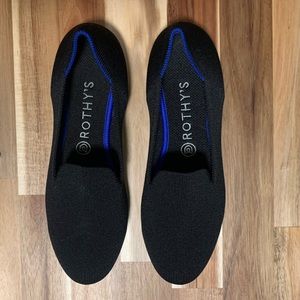 Rothy’s black loafers size 9.
